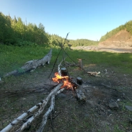 Стоянка на Сульском водопаде